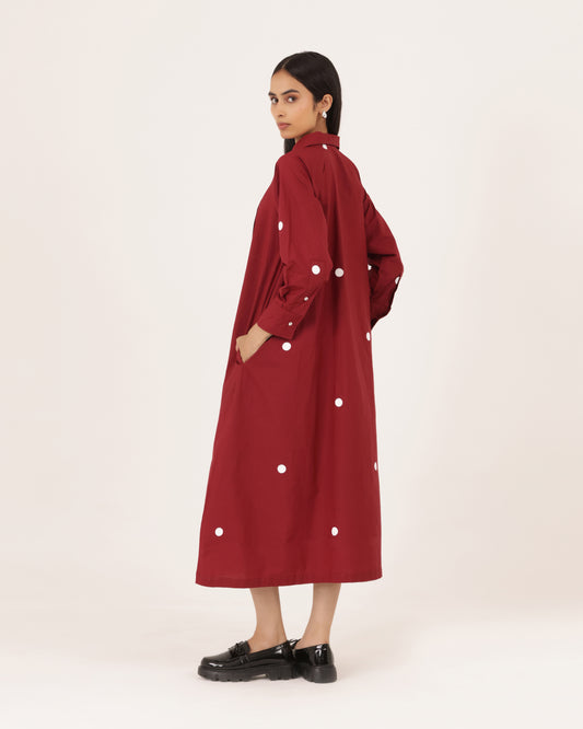 Juniper Pintuck Polka Dress