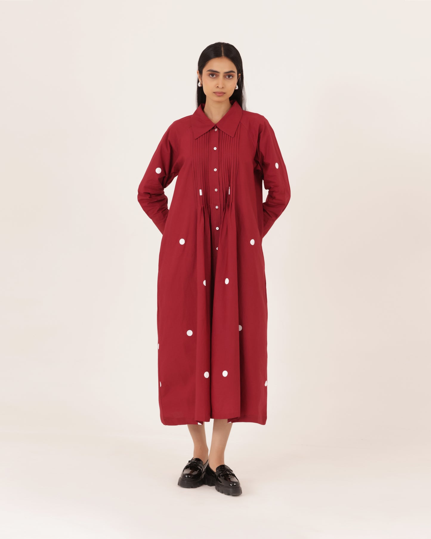 Juniper Pintuck Polka Dress