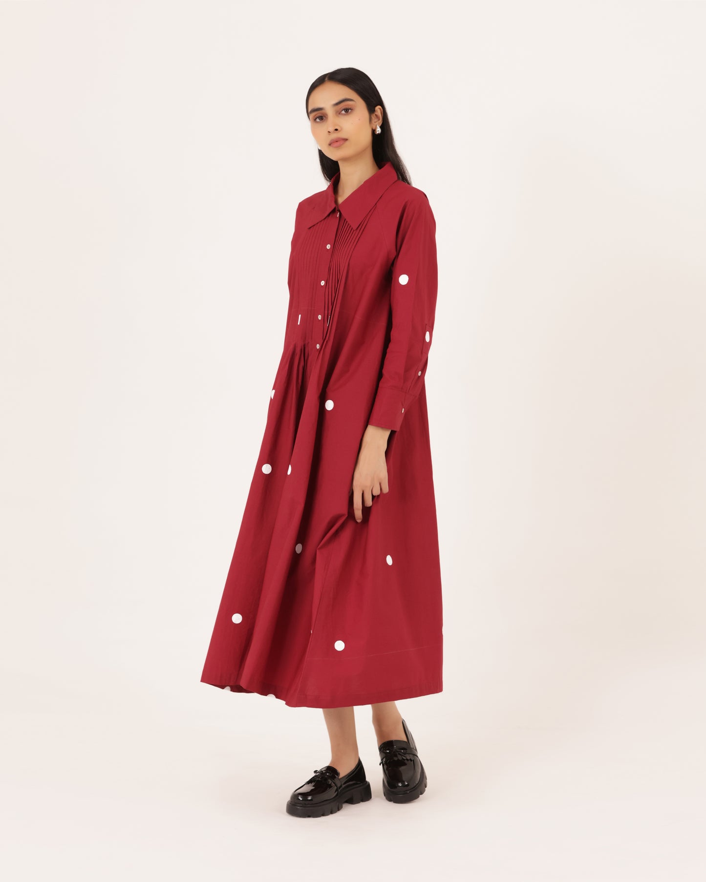 Juniper Pintuck Polka Dress