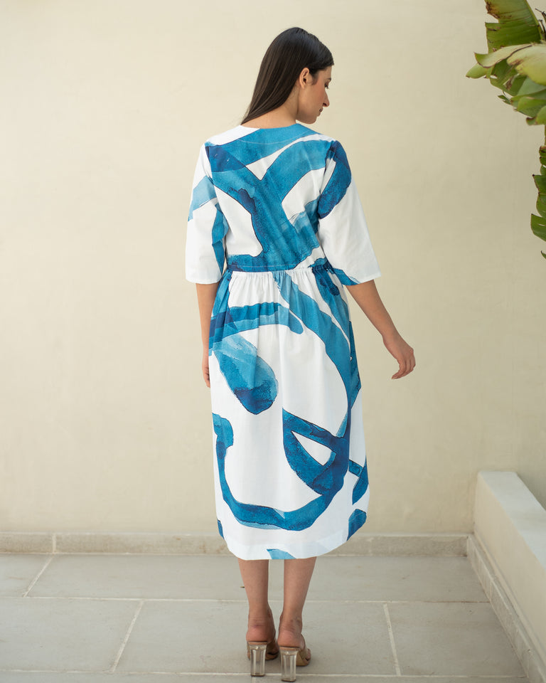 Load image into Gallery viewer, Verona Drawstring Dress