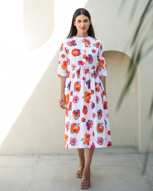 Kusama Drawstring Dress