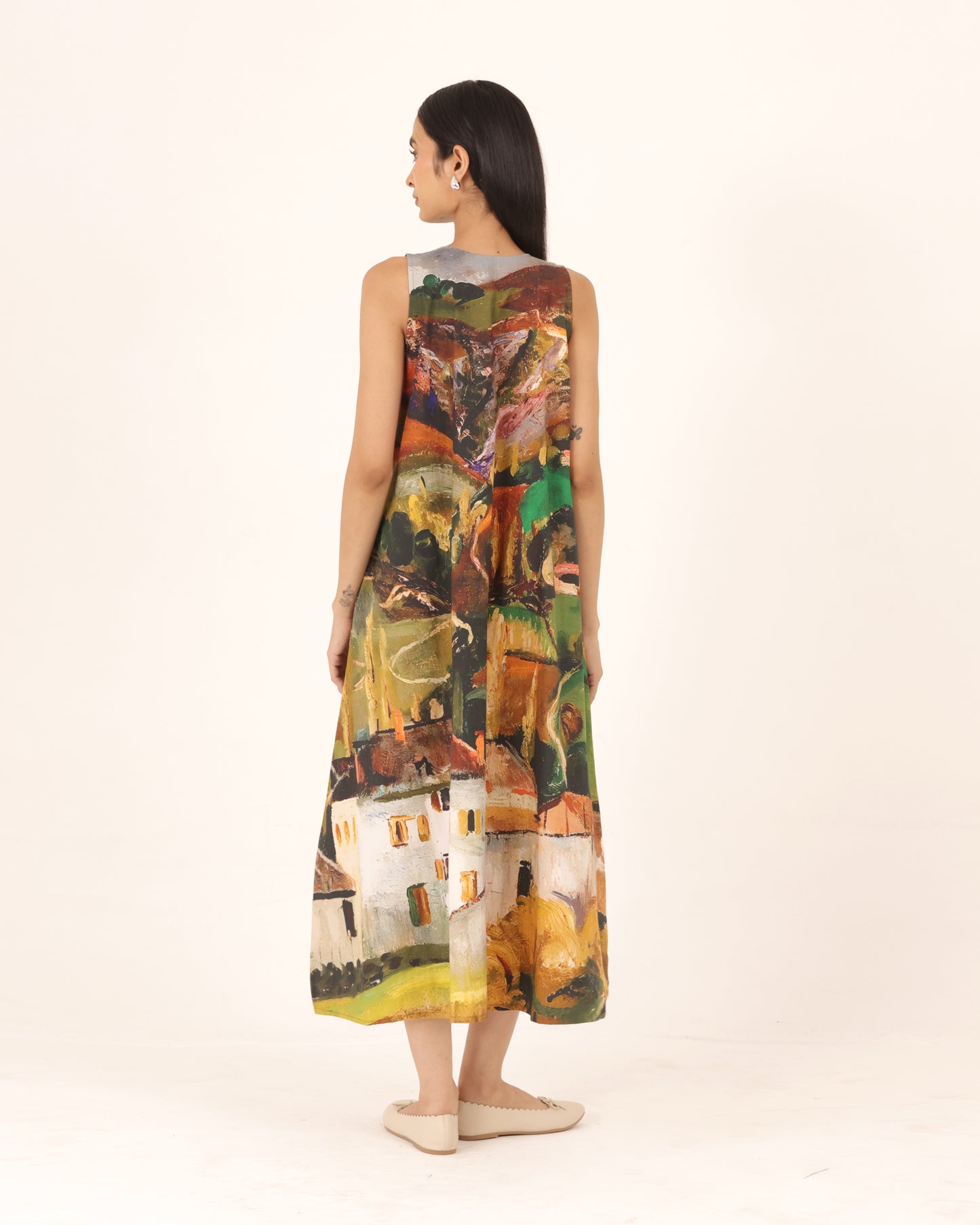 Bella V neck dress