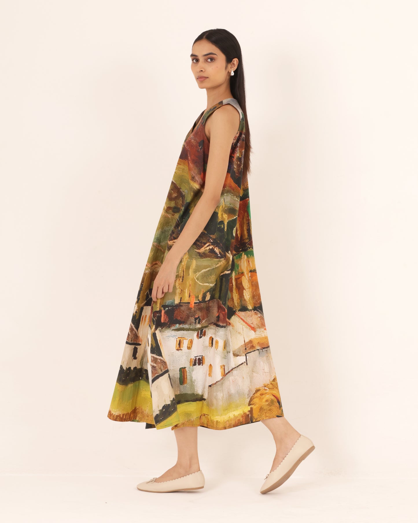 Bella V neck dress