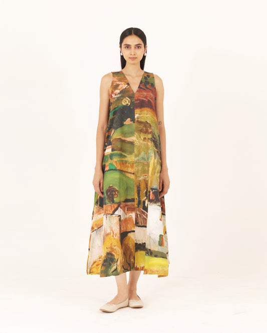 Bella V neck dress