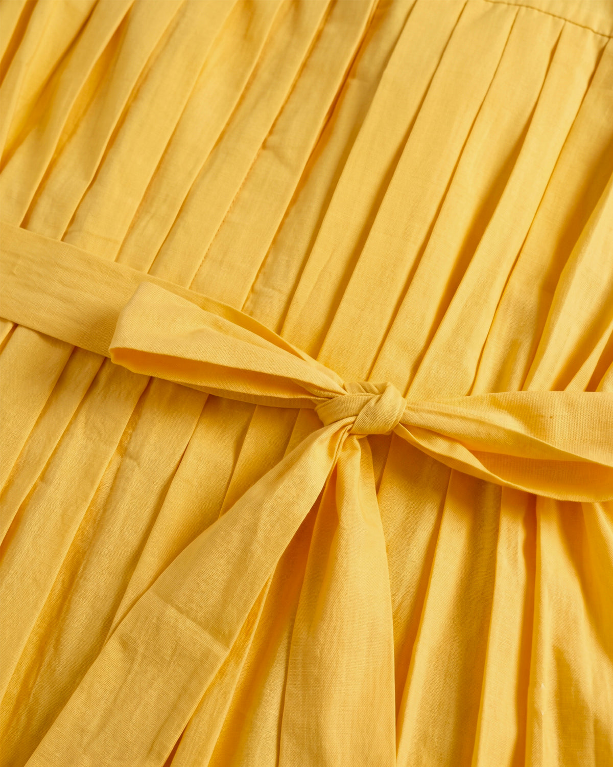 Iris Pleated Yellow Dress