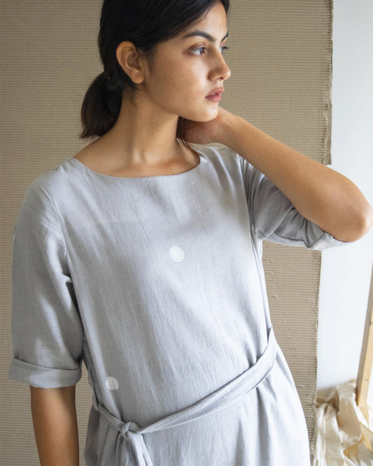 Cocoon Dress in Grey