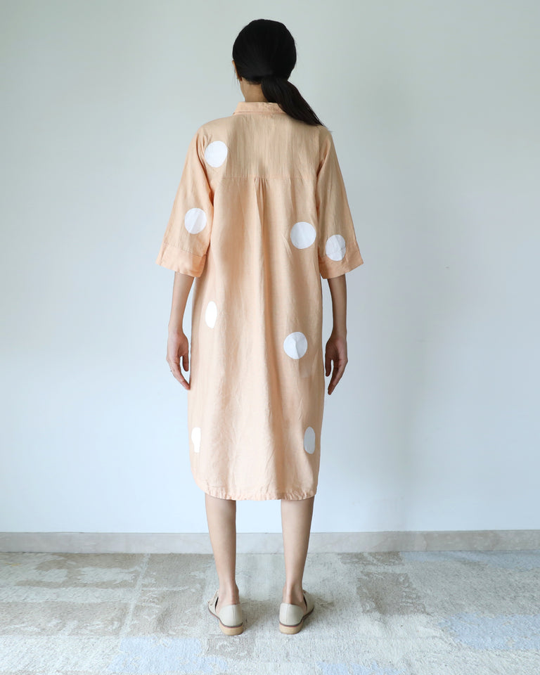 Load image into Gallery viewer, Hazelnut Polka Shirt Dress
