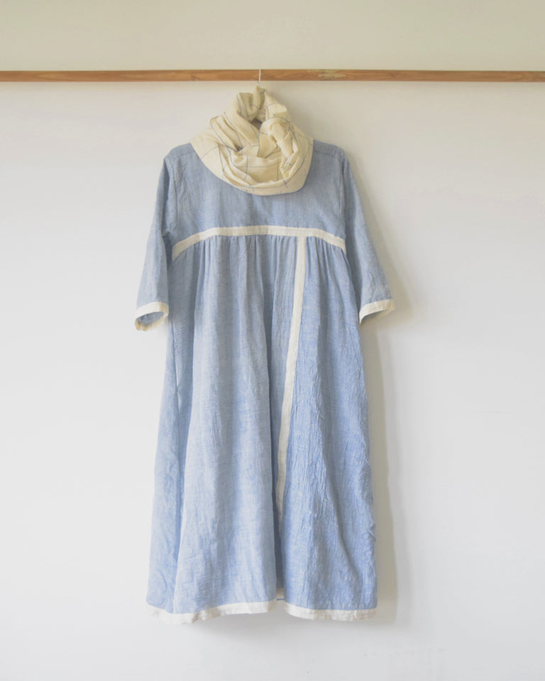 Load image into Gallery viewer, Powder Blue Selvedge Dress