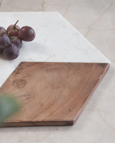 Modern Wooden Marble Cheese/Board