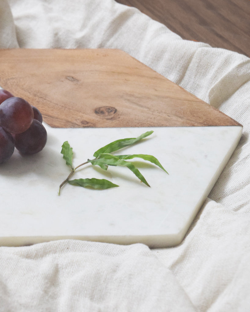 Modern Wooden Marble Cheese/Board