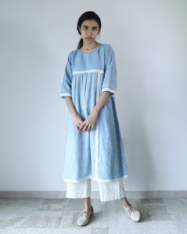 Powder Blue Selvedge Dress