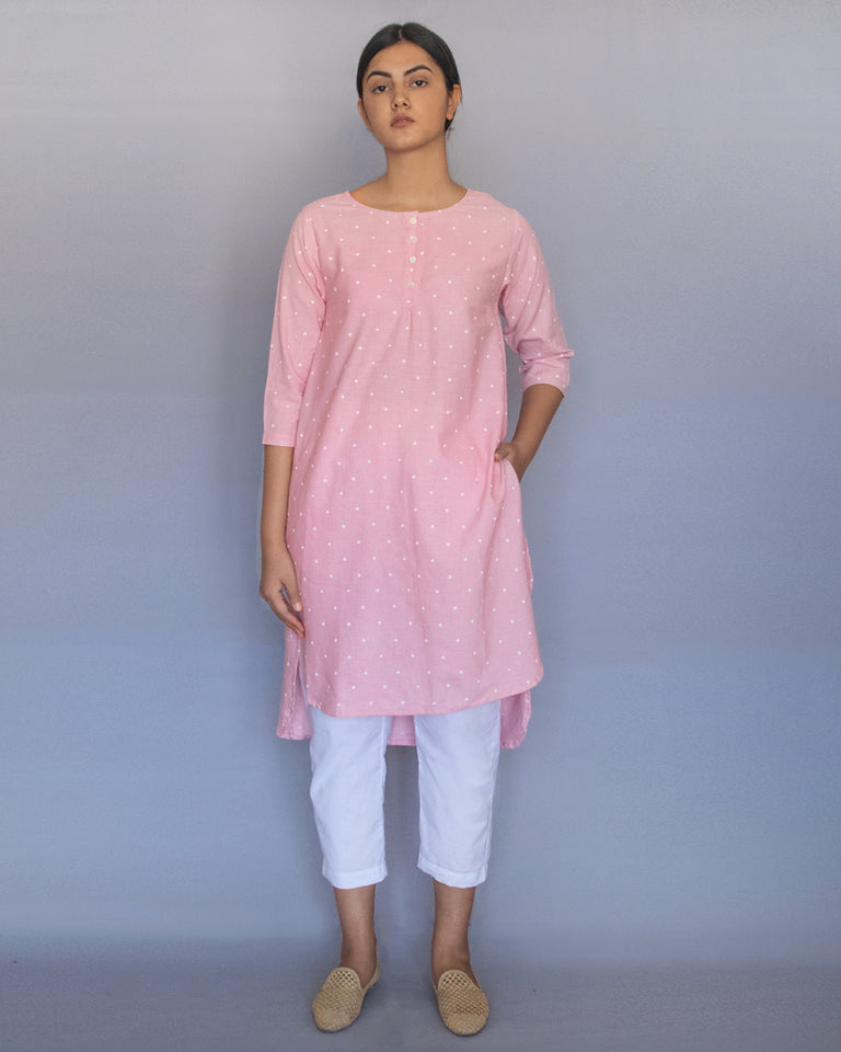 Load image into Gallery viewer, Pink Polka Tunic